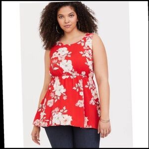 Torrid Floral Tank Top